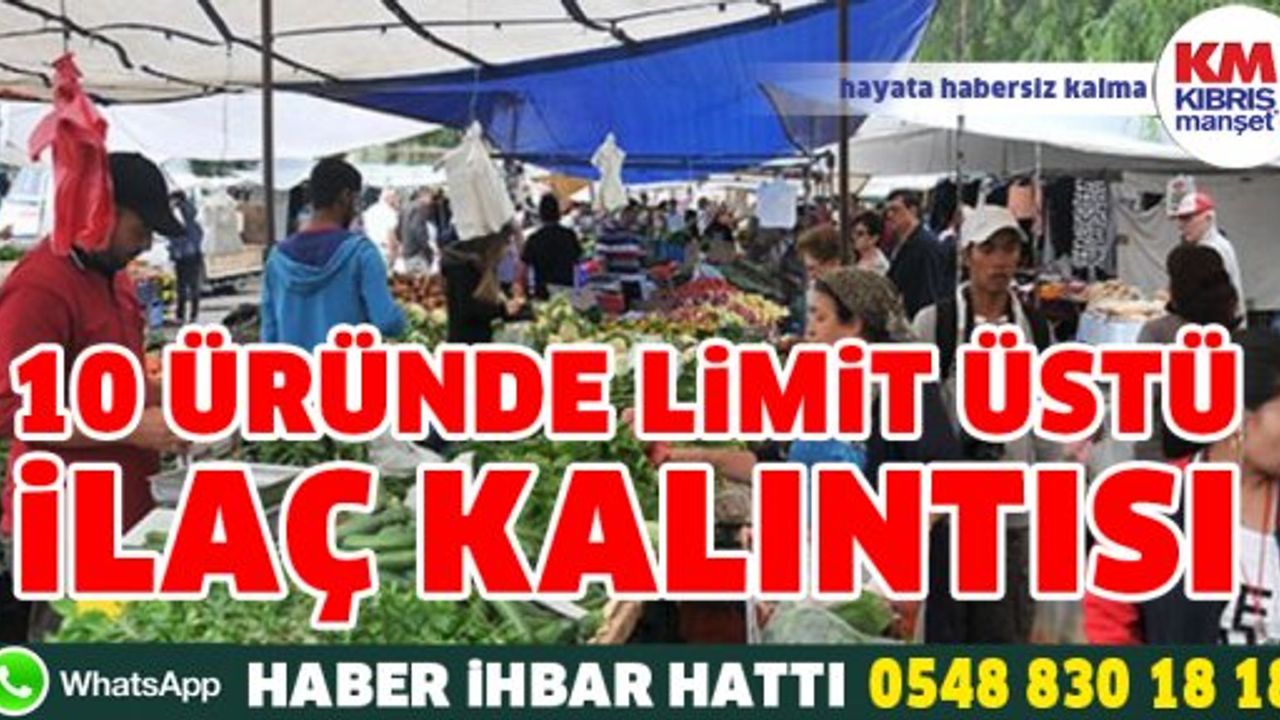 Tarım Dairesi Gıda Analiz Sonuçları'nı açıkladı