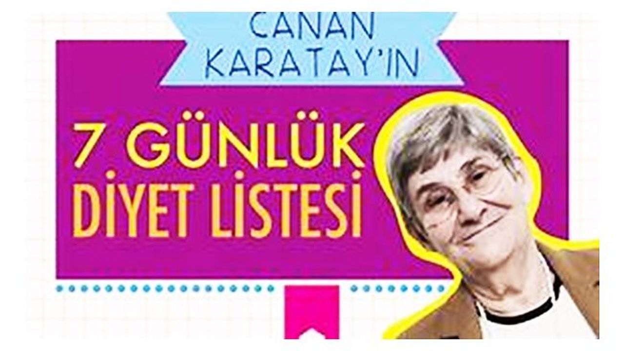 Canan Karatay Diyet Listesi