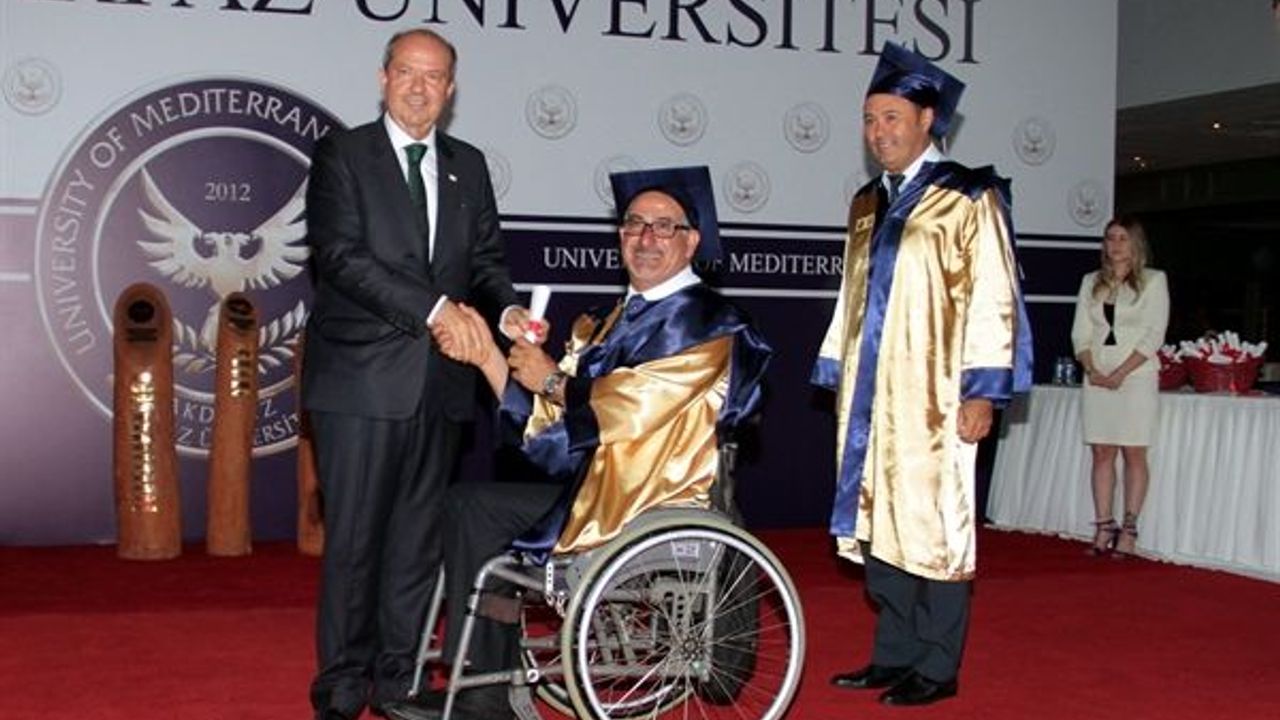 Tatar Akdeniz Karpaz Üniversitesi’nin  2018-2019 eğitim yılı mezuniyet törenine katıldı