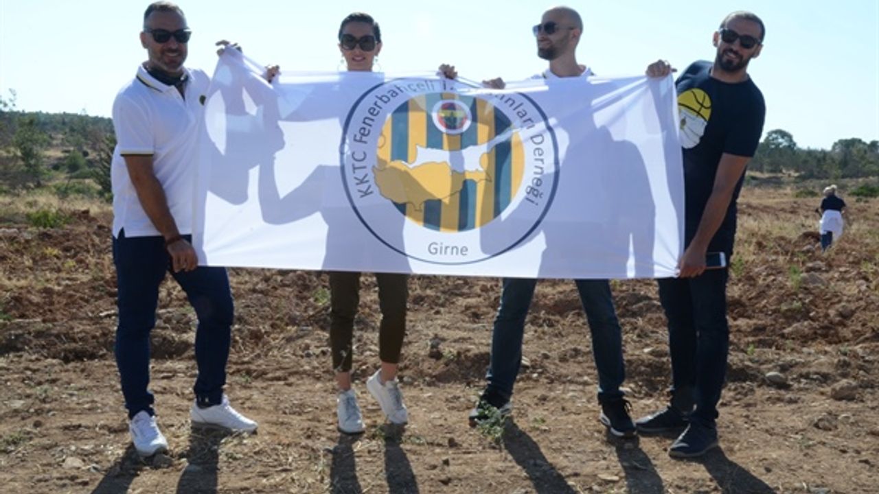 KKTC Fenerbahçeli İş İnsanları Derneği’nden Güzelyurt-Kalkanlı yoluna anı ormanı