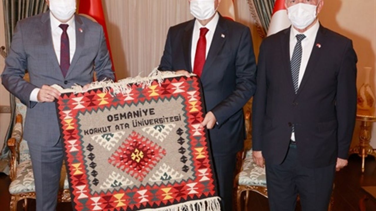 Cumhurbaşkanı Tatar, Osmaniye Korkut Ata Üniversitesi’nden bir heyeti kabul etti