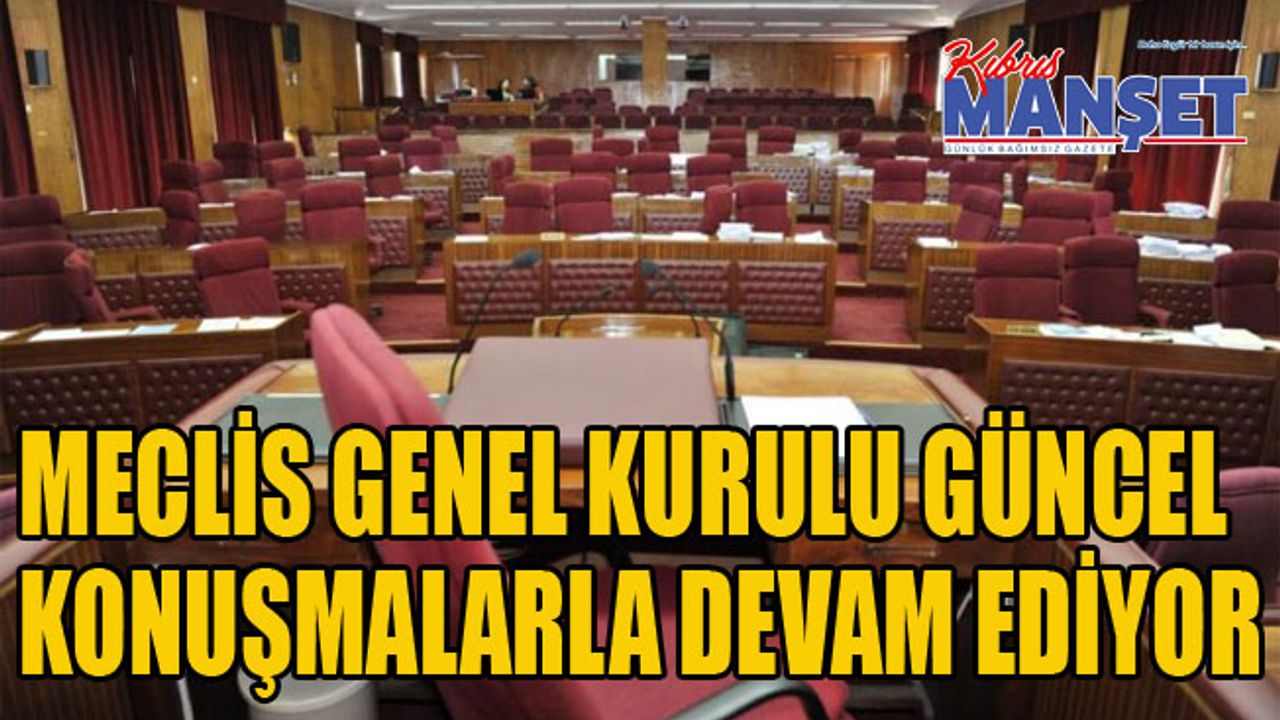 Meclis Genel Kurulu güncel konuşmalarla devam ediyor