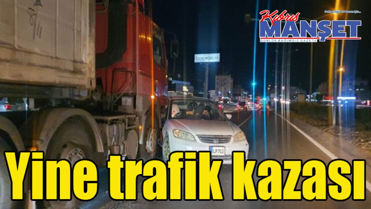 Hamitköy-Haspolat ana yolunda trafik kazası