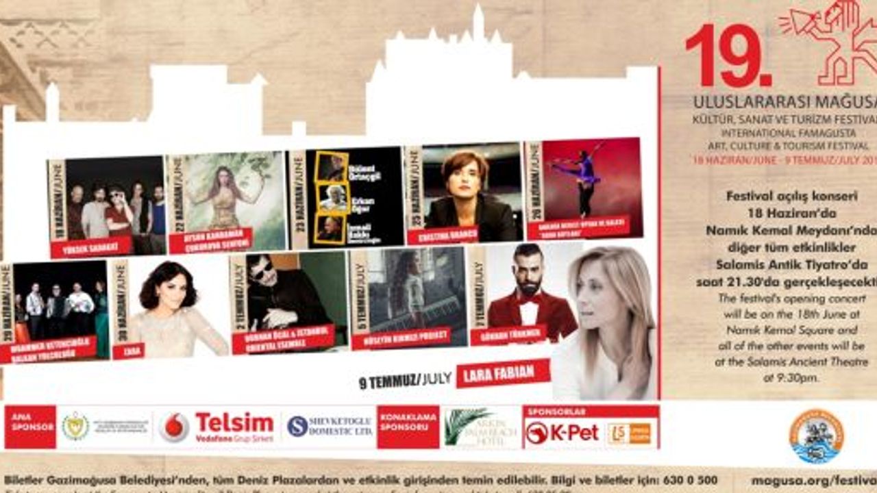 Uluslararası Mağusa Kültür Sanat Festivali 18 Haziran’da Başlıyor