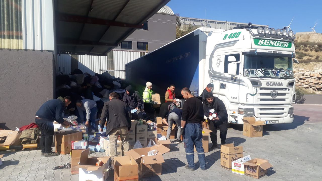 Girne Belediyesi yardım tırları iki bölgeye ulaştı