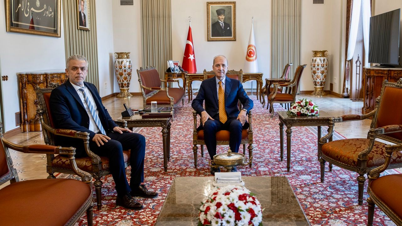 TBMM Başkanı Kurtulmuş, KKTC'nin Ankara Büyükelçisi Korukoğlu'nu kabul etti