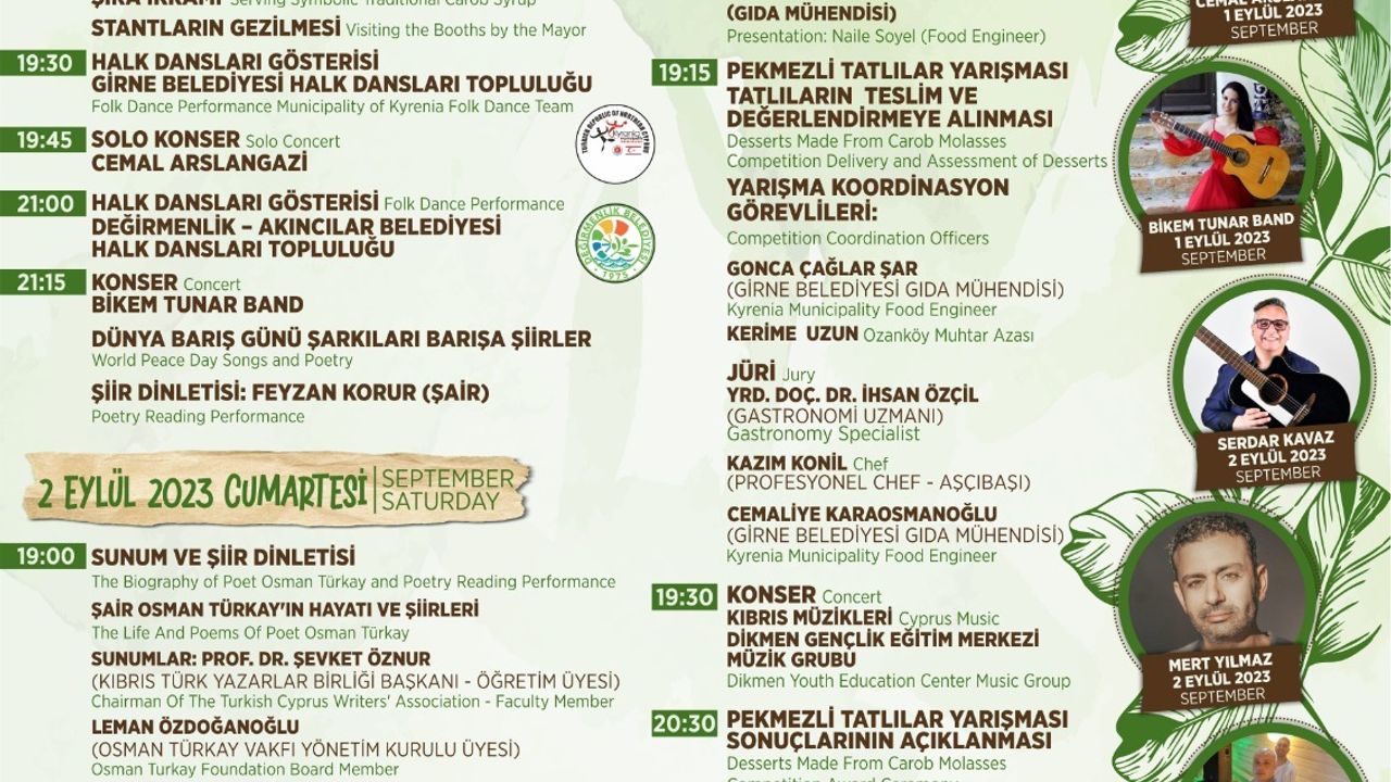 Girne Ozanköy 15. Pekmez Festivali yarın başlıyor