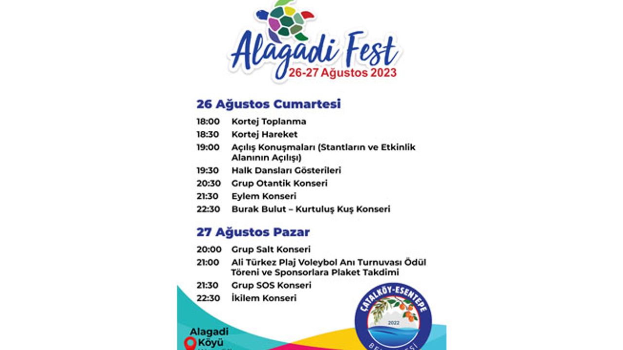 Çatalköy- Esentepe Belediyesi Alagadi’de Festival Düzenliyor