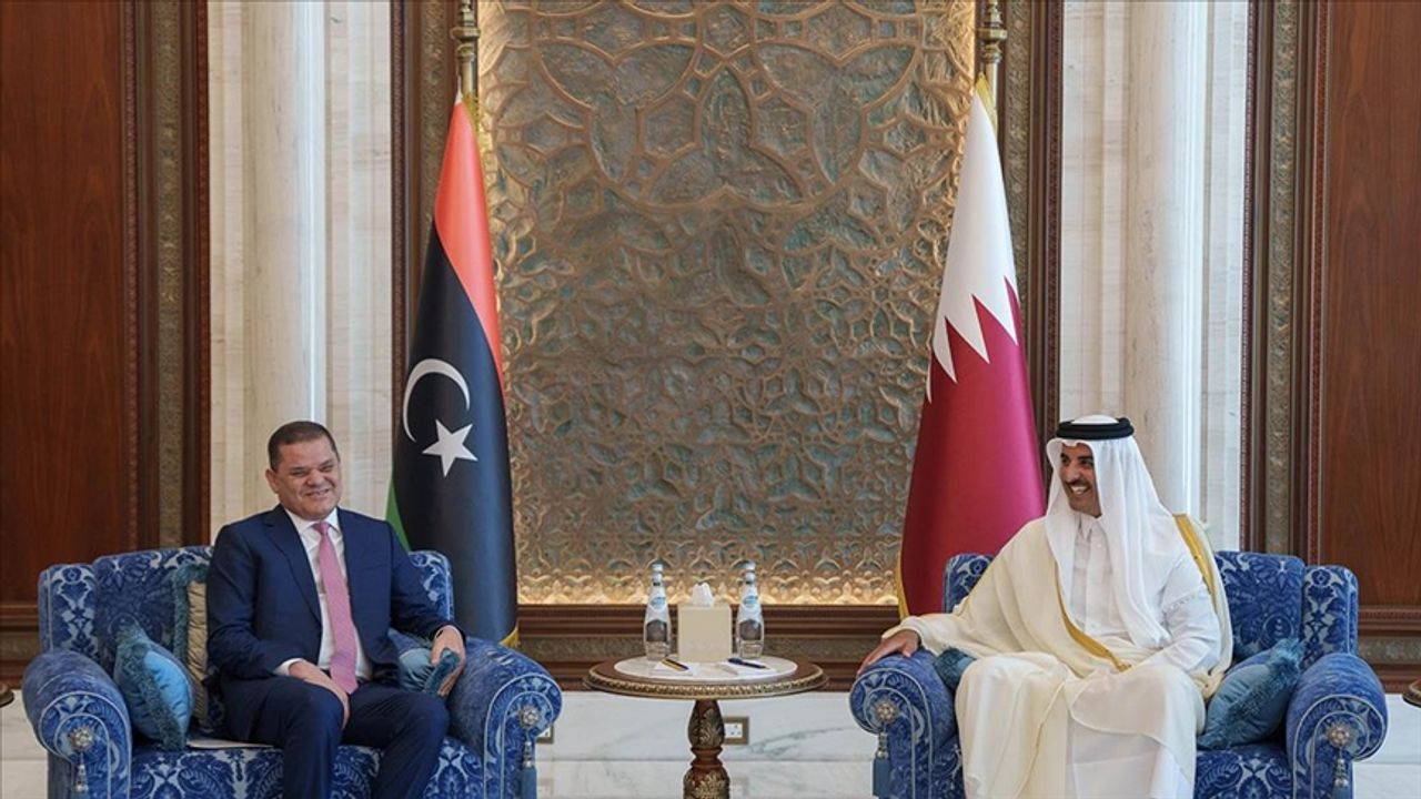 Katar Emiri İle Libya Başbakanı Bölgesel Gelişmeleri Ve İkili İlişkileri Görüştü