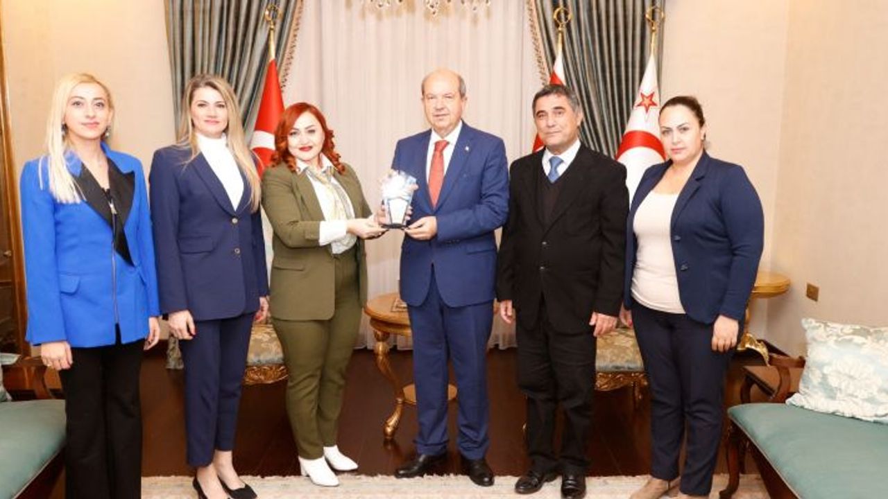 Cumhurbaşkanı Ersin Tatar’a LEGADDER’den teşekkür plaketi