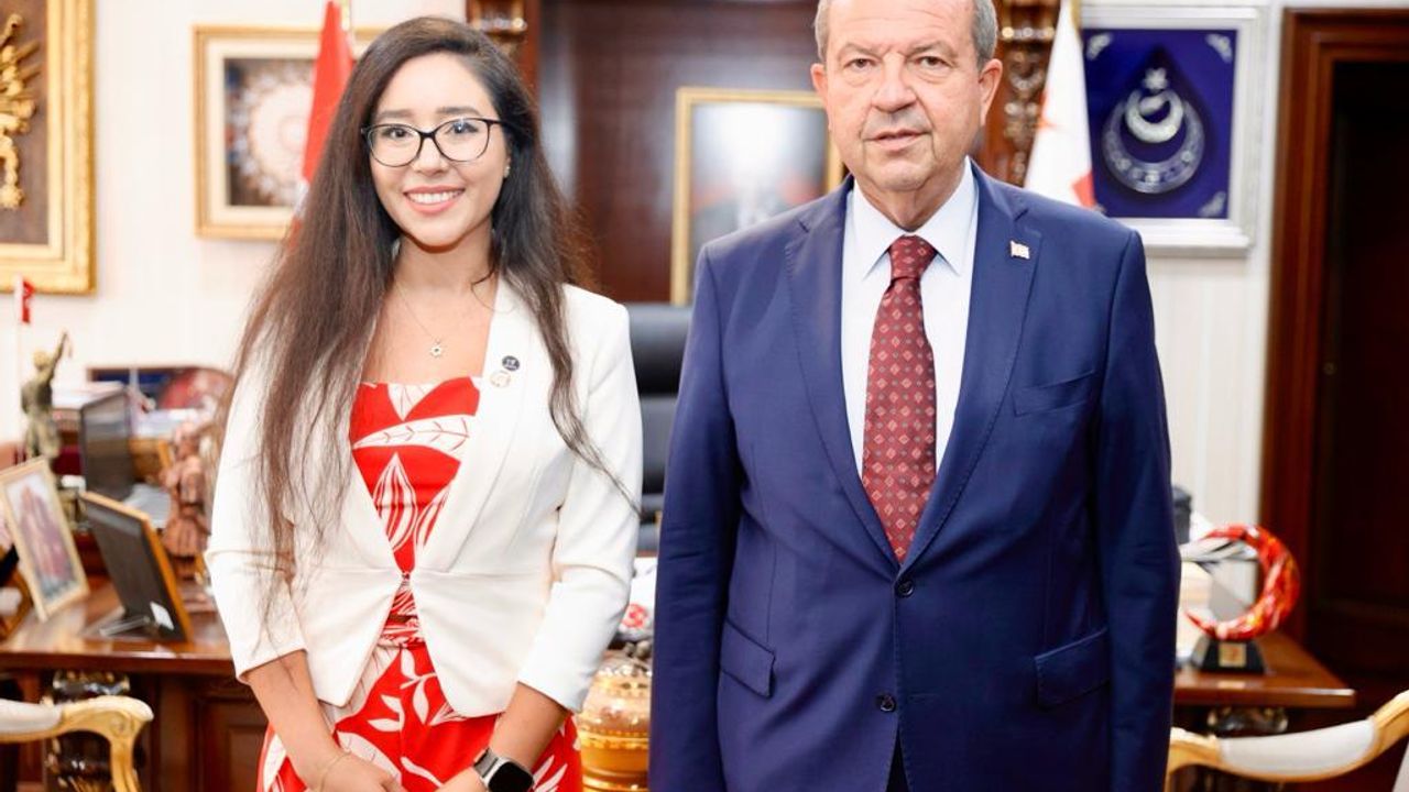 Cumhurbaşkanı Tatar, Dünya Eczacılık Federasyonu Genç Eczacılar Birliği Başkanı Çağansel’i Kabul Etti