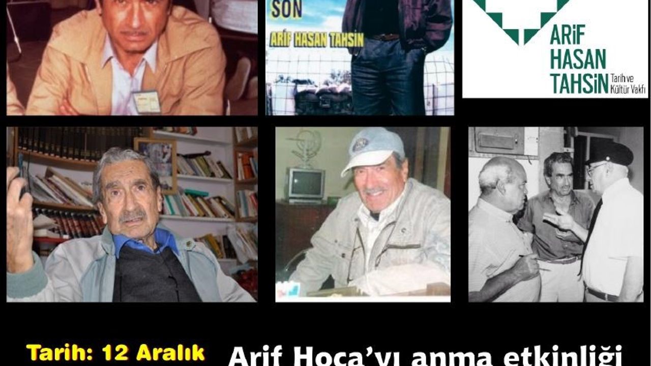 Gazeteci Arif Hasan Tahsin Anılacak… Anma Etkinliğinde “Barış Ödülleri” Verilecek