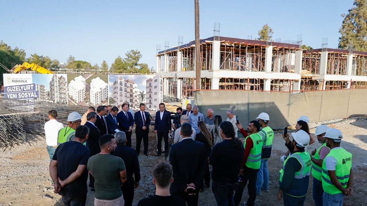 Başbakan Üstel, Güzelyurt Yeni Sosyal Konut Projesi’ni inceledi
