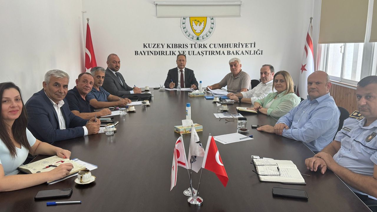 Bayındırlık ve Ulaştırma Bakanlığı’nda toplantı…