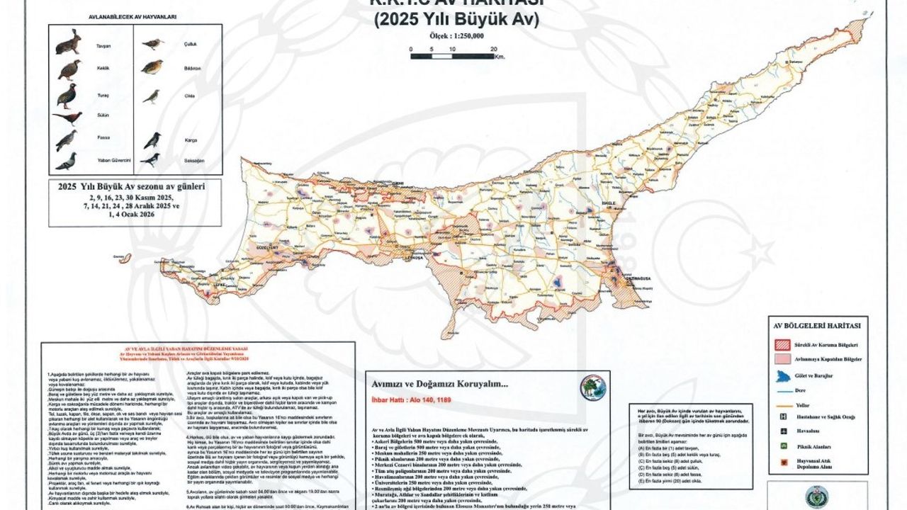 Büyük Av sezonu pazar günü başlıyor...