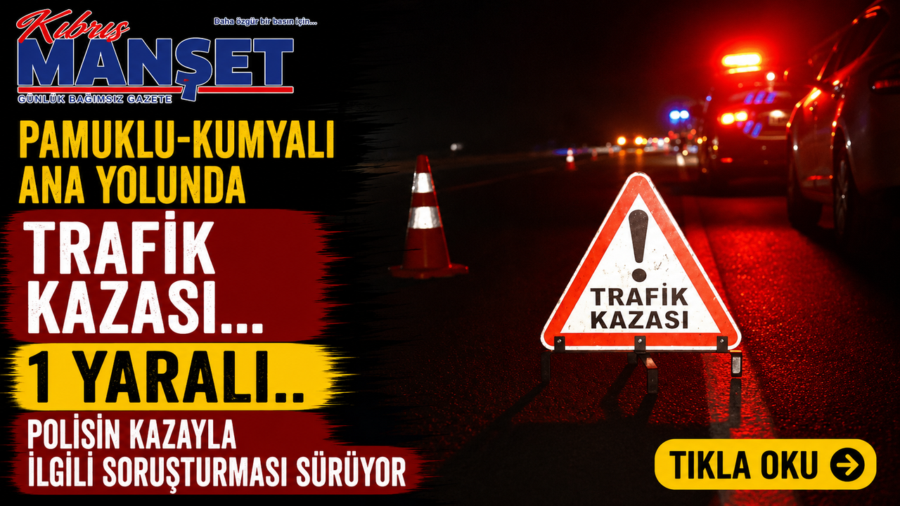 Pamuklu-Kumyalı ana yolunda trafik kazası... 1 yaralı..