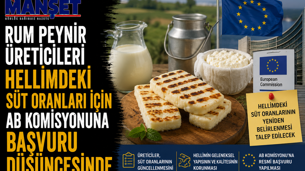 Rum peynir üreticileri hellimdeki süt oranları için AB Komisyonuna başvuru düşüncesinde