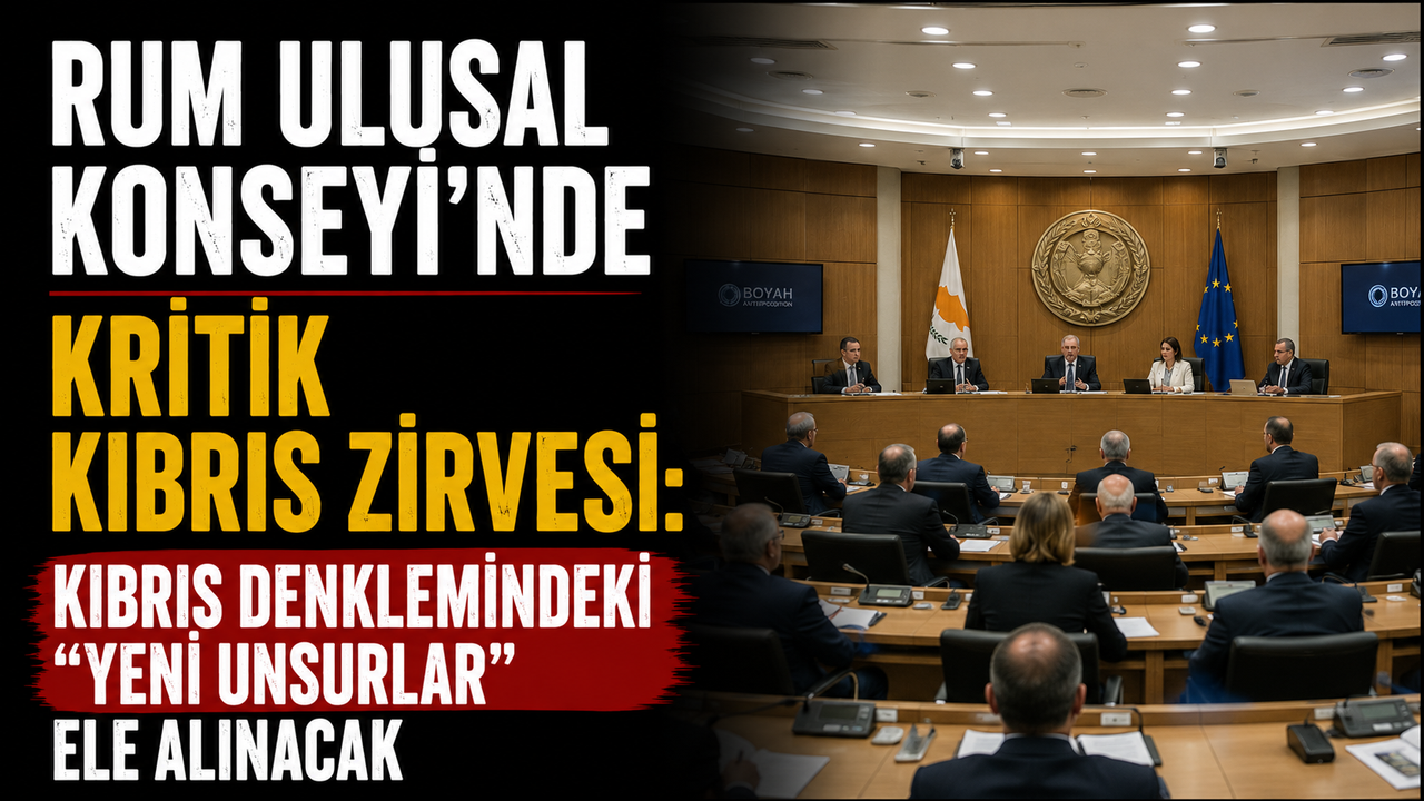 Rum Ulusal Konseyi’nde kritik Kıbrıs zirvesi: Kıbrıs denklemindeki “yeni unsurlar” ele alınacak