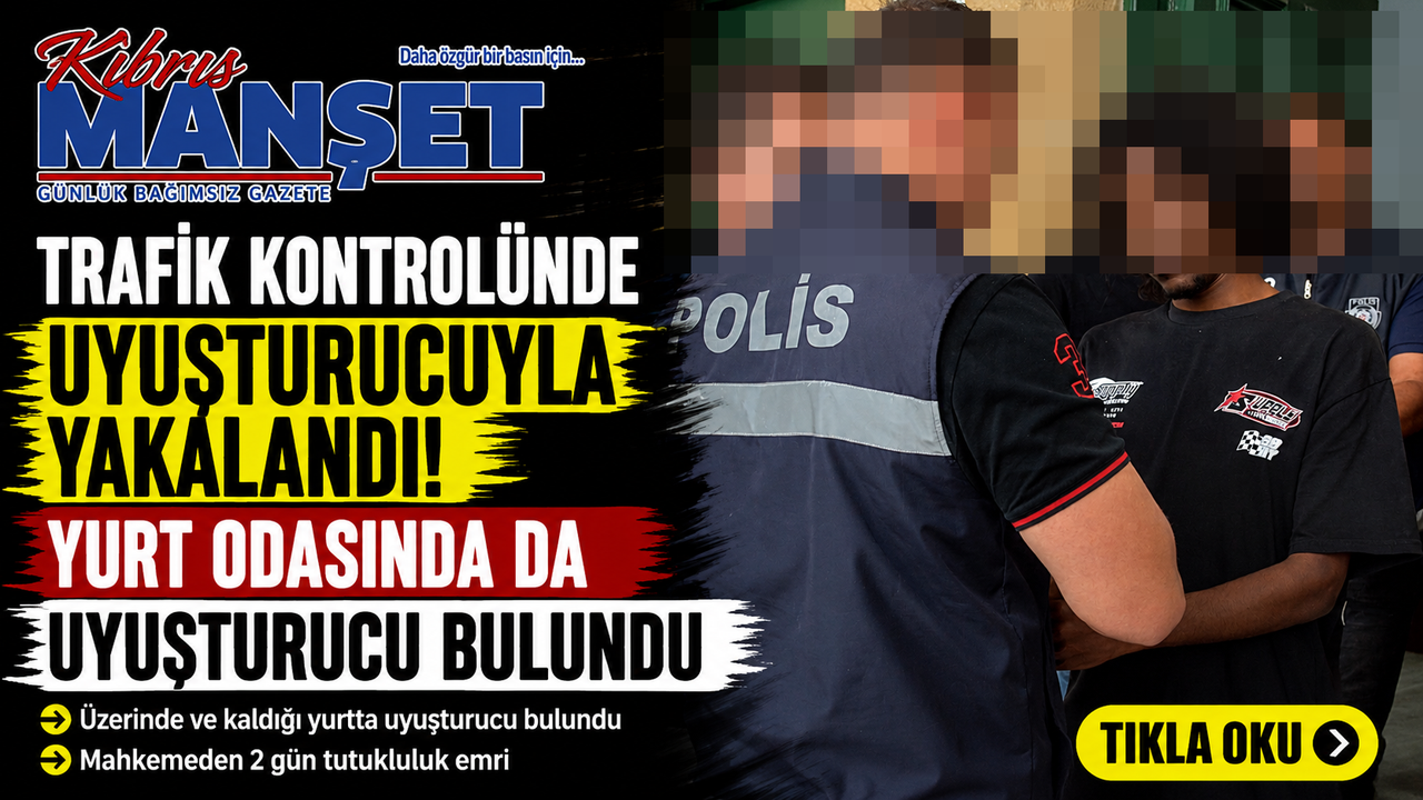 Trafik kontrolünde uyuşturucuyla yakalandı