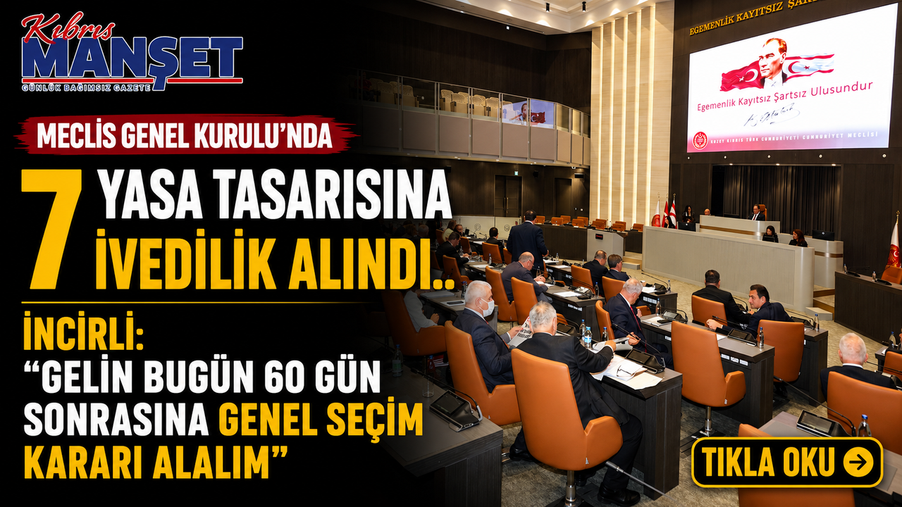 Meclis Genel Kurulu'nda, 7 yasa tasarısına ivedilik alındı