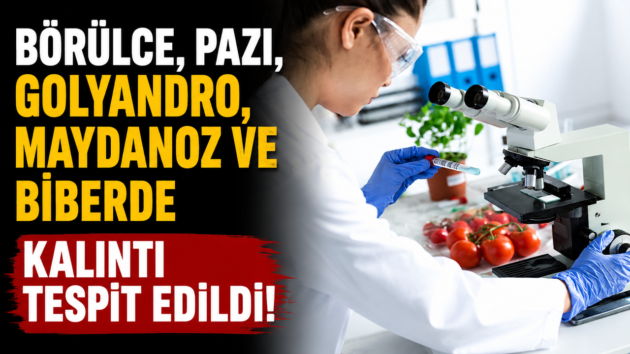 Börülce, pazı, golyandro, maydanoz ve biberde kalıntı tespit edildi