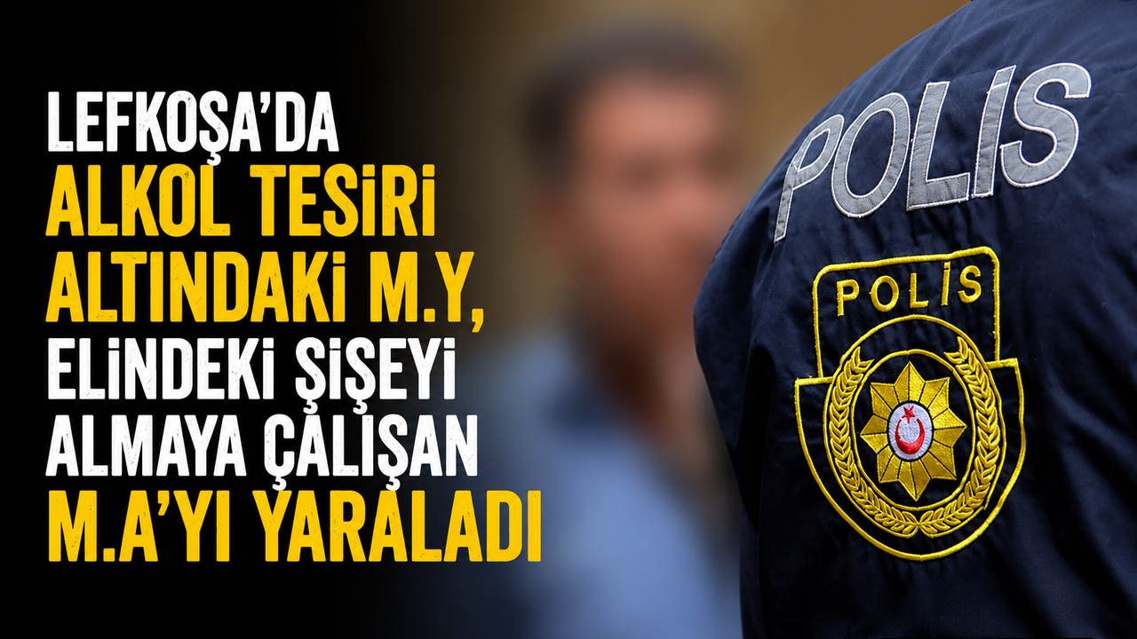 Alkollü M.Y, elindeki şişeyi almaya çalışan kişiyi yaraladı