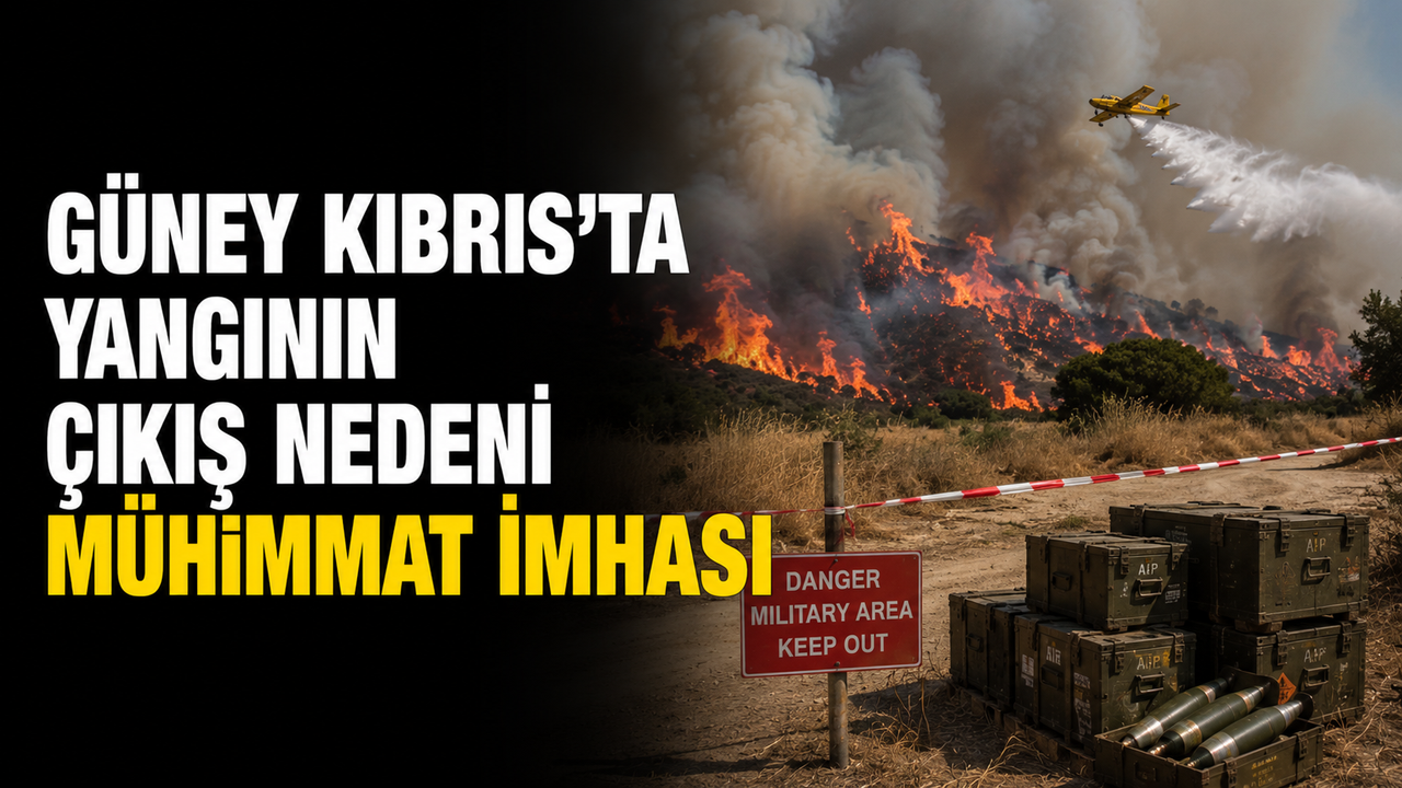 Güney Kıbrıs’ta yangının çıkış nedeni mühimmat imhası