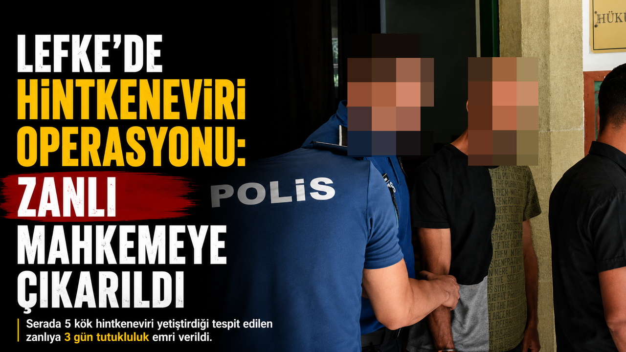 Lefke'de Hintkeneviri Operasyonu: Zanlı Mahkemeye Çıkarıldı