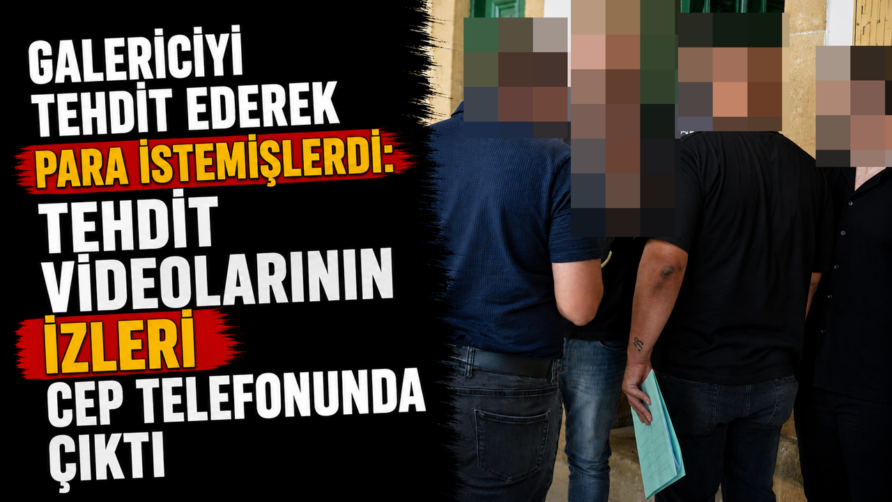 Galericiyi tehdit ederek para istemişlerdi: Tehdit videolarının izleri cep telefonunda çıktı