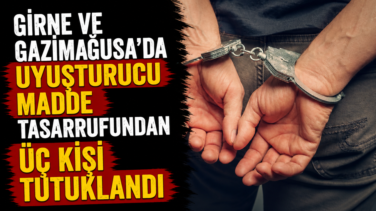 Girne ve Gazimağusa’da uyuşturucu madde tasarrufundan üç kişi tutuklandı