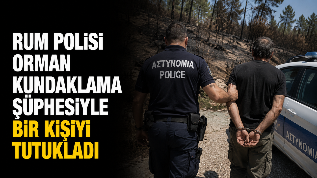 Rum polisi orman kundaklama şüphesiyle bir kişiyi tutukladı