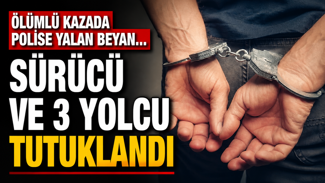 Ölümlü kazada polise yalan beyan... Sürücü ve 3 yolcu tutuklandı