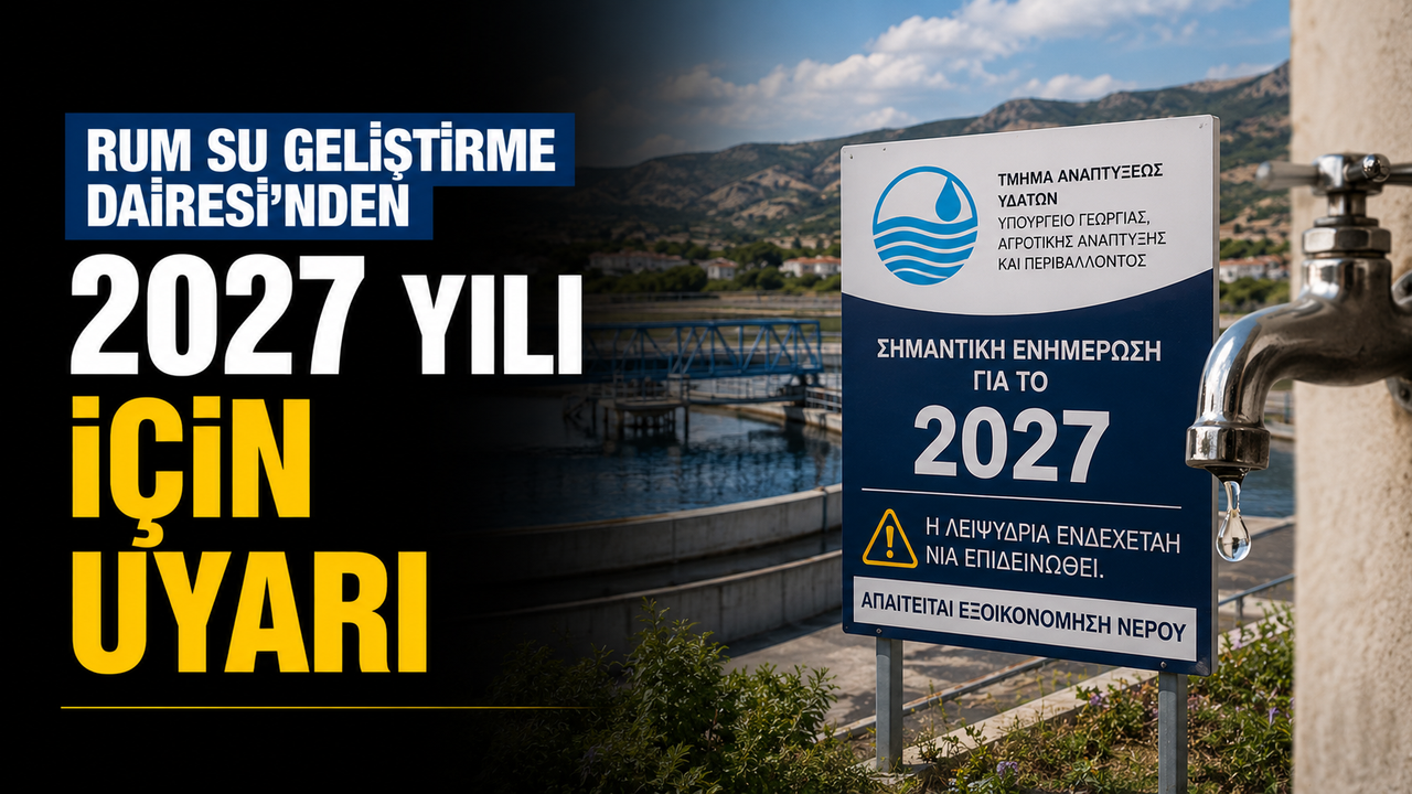 Rum Su Geliştirme Dairesi’nden 2027 yılı için uyarı