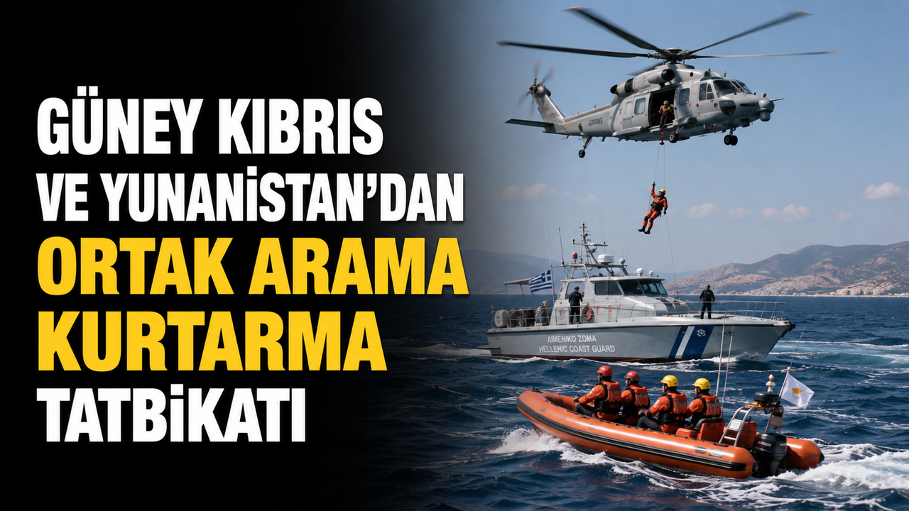 Güney Kıbrıs ve Yunanistan’dan ortak arama kurtarma tatbikatı