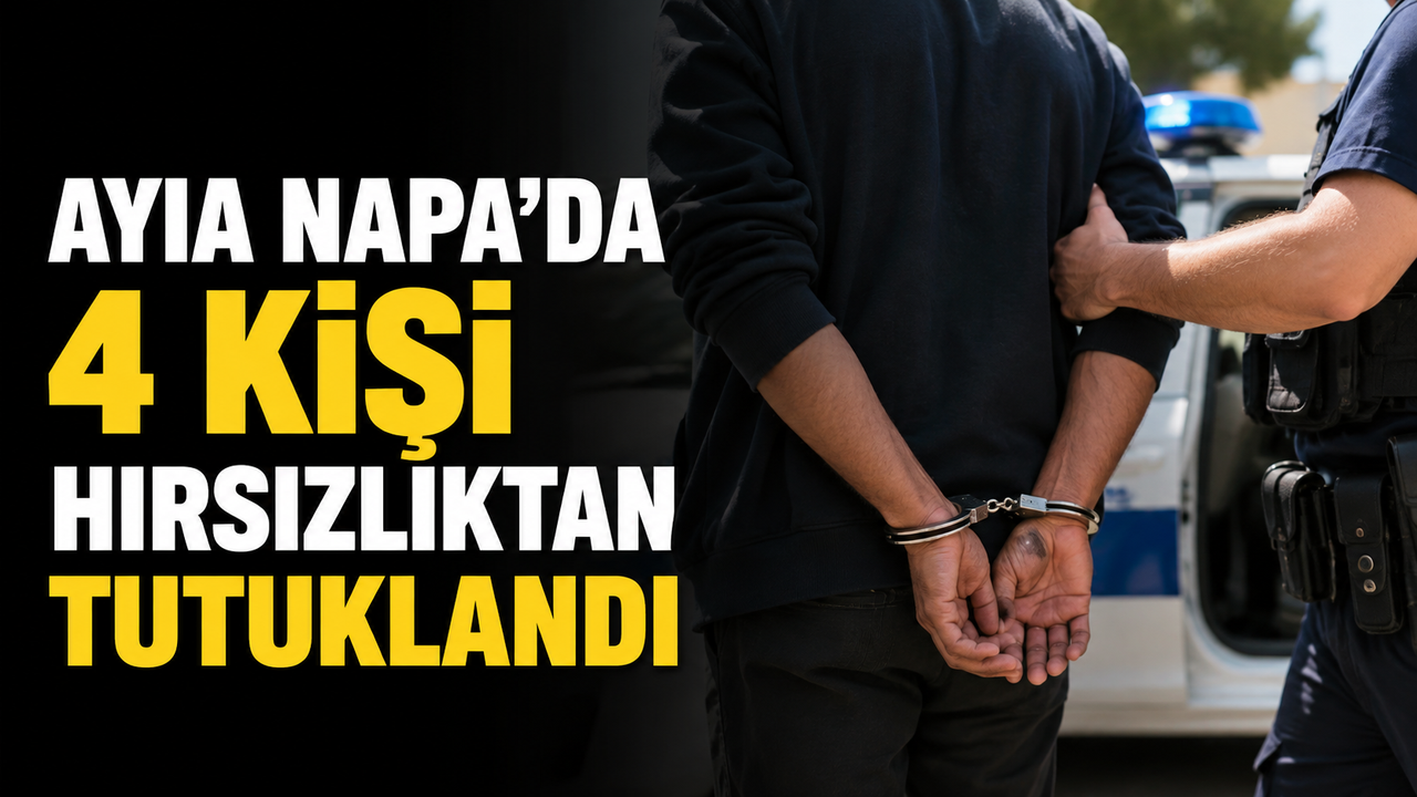 Ayia Napa’da 4 kişi hırsızlıktan tutuklandı
