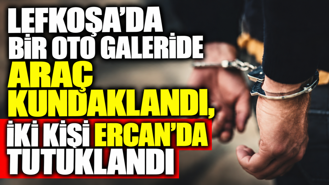 Lefkoşa’da bir oto galeride araç kundaklandı, iki kişi Ercan'da tutuklandı