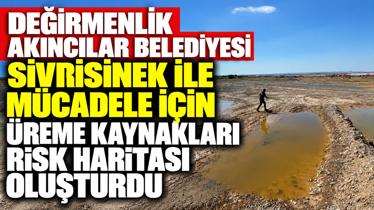 Değirmenlik Akıncılar Belediyesi sivrisinek ile mücadele için üreme kaynakları risk haritası oluşturdu