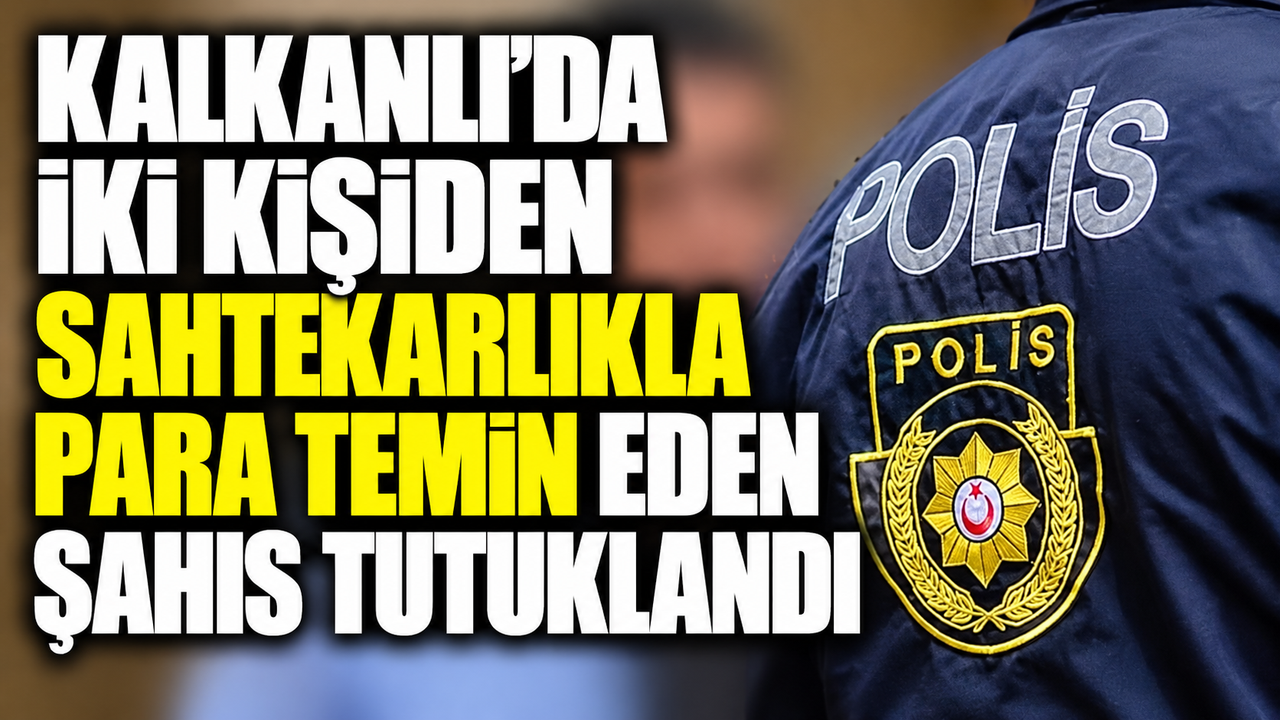 Kalkanlı’da iki kişiden sahtekarlıkla para temin eden şahıs tutuklandı