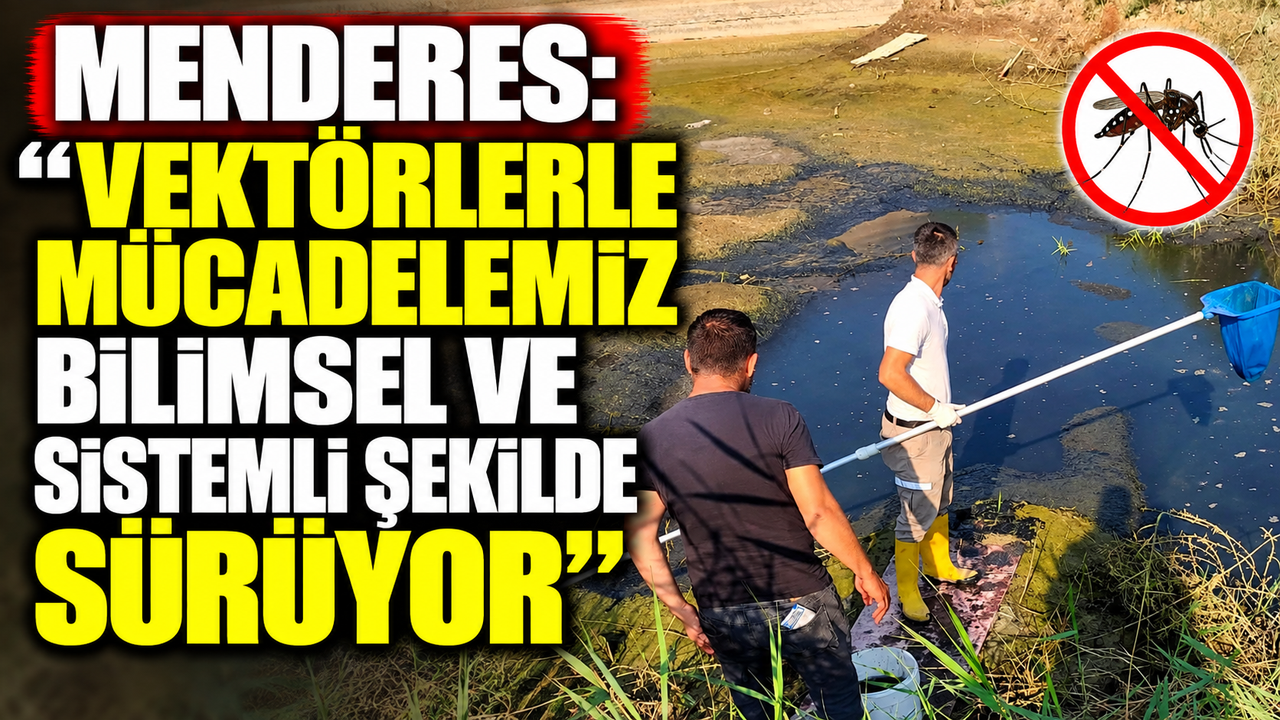 Menderes: “Vektörlerle mücadelemiz bilimsel ve sistemli şekilde sürüyor”