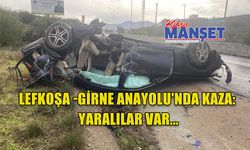 Lefkoşa -Girne Anayolu'nda kaza: Yaralılar var...