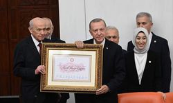 Türkiye Cumhurbaşkanı Erdoğan, Bahçeli'den Mazbatasını Aldı