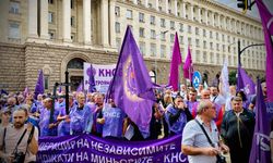 Bulgaristan'da Madencilik Ve Enerji Sektörü Çalışanlarından Hükûmet Karşıtı Gösteri