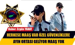 Herkese maaş var özel güvenliklere ayın ortası geliyor maaş yok