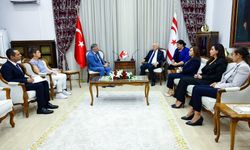 Meclis Başkanı Töre, Alman AP milletvekili Geuking’le görüştü, Kıbrıs sorununu anlattı