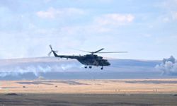Özbekistan'da Eğitim Uçuşu Yapan Mi-8 Askeri Helikopteri Düştü