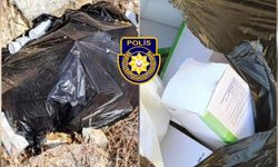 Lefke’de 2 çöp poşeti kupürü kesilmiş ilaç bulundu