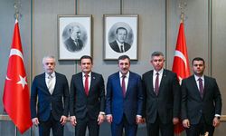 Türkiye Cumhurbaşkanı Yardımcısı Yılmaz İçişleri Bakanı Oğuz'u Kabul Etti