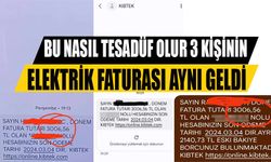 Bu nasıl tesadüf olur 3 kişinin elektrik faturası aynı geldi