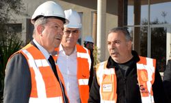 Cumhurbaşkanı Tatar, yangında hasar gören Gürdağ Tuğla Fabrikasını ziyaret etti