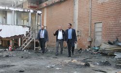 Çalışma Ve Sosyal Güvenlik Bakanı Gardiyanoğlu Yangın Çıkan Gürdağ Tuğla Fabrikası'nı Ziyaret Etti
